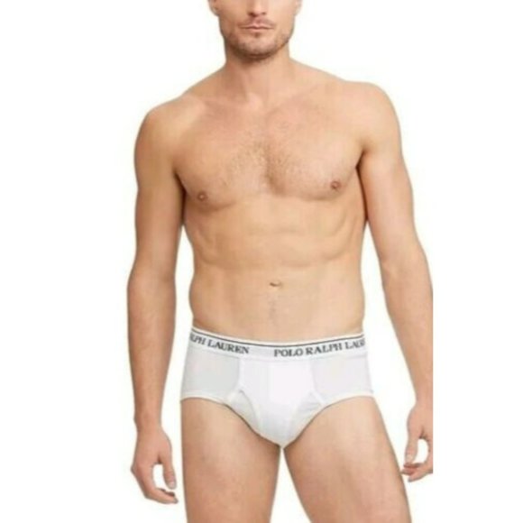 NEW Polo Ralph Lauren Men's 2-Pack Big & Tall Mid-Rise Briefs 3X 50-52 White - Picture 2 of 4